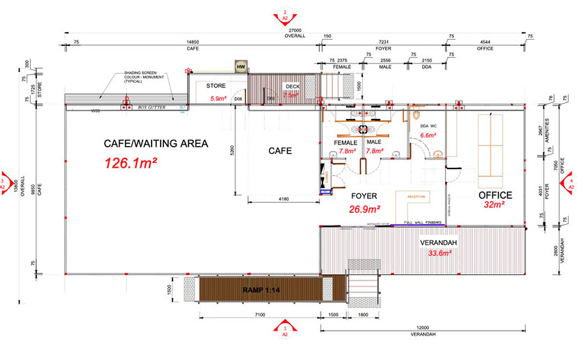 Architectural layout. 