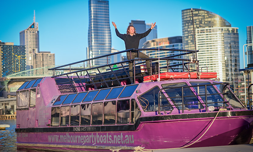 Melbourne Party Boats operator Nicholas Hill. 