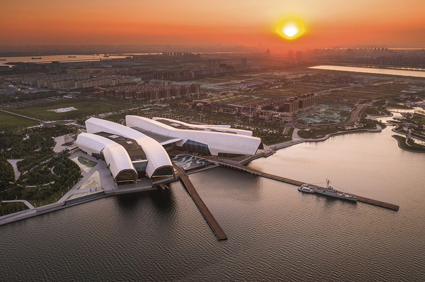 China’s National Maritime Museum in Tianjin, designed by Australian practice Cox Architecture. 