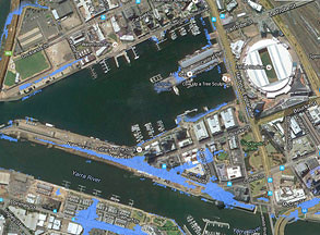 Rising sea-levels could see Docklands underwater