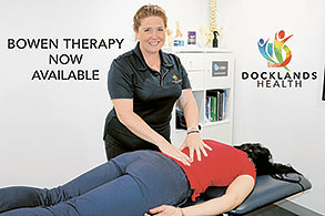 Bowen therapy – new to Docklands