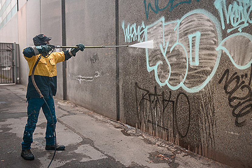 Mammoth graffiti clean-up rids streets of unsightly vandalism