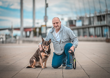 Docklands welcomes retired farm dog